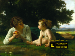 tranh-co-dien-William-Adolphe_Bouguereau_(1825-1905)_-_Temptation_(1880)
