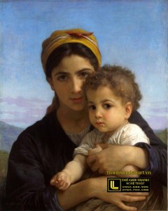 tranh-co-dien-_Bouguereau_(1825-1905)_-_Young_Girl_and_Child_(1877)