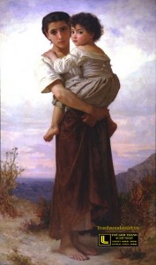 tranh-co-dien-_Bouguereau_(1825-1905)_-_Young_Gypsies_(1879)