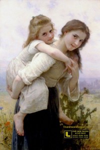 tranh-son-dau-co-dien-Bouguereau_(1825-1905)_-_Not_Too_Much_To_Carry_(1895