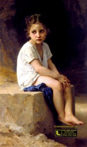 tranh-son-dau-co-dien-Bouguereau_At_the_Foot_of_the_Cliff_(1886)