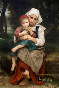 tranh-son-dau-co-dien-Bouguereau_Breton_Brother_and_Sister_(1871)