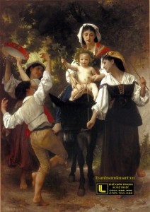 tranh-son-dau-co-dien-Bouguereau_Return_from_the_Harvest_(1878)