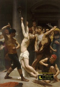 tranh-son-dau-co-dien-Bouguereau_The_Flagellation_of_Our_Lord_Jesus_Christ_(1880)